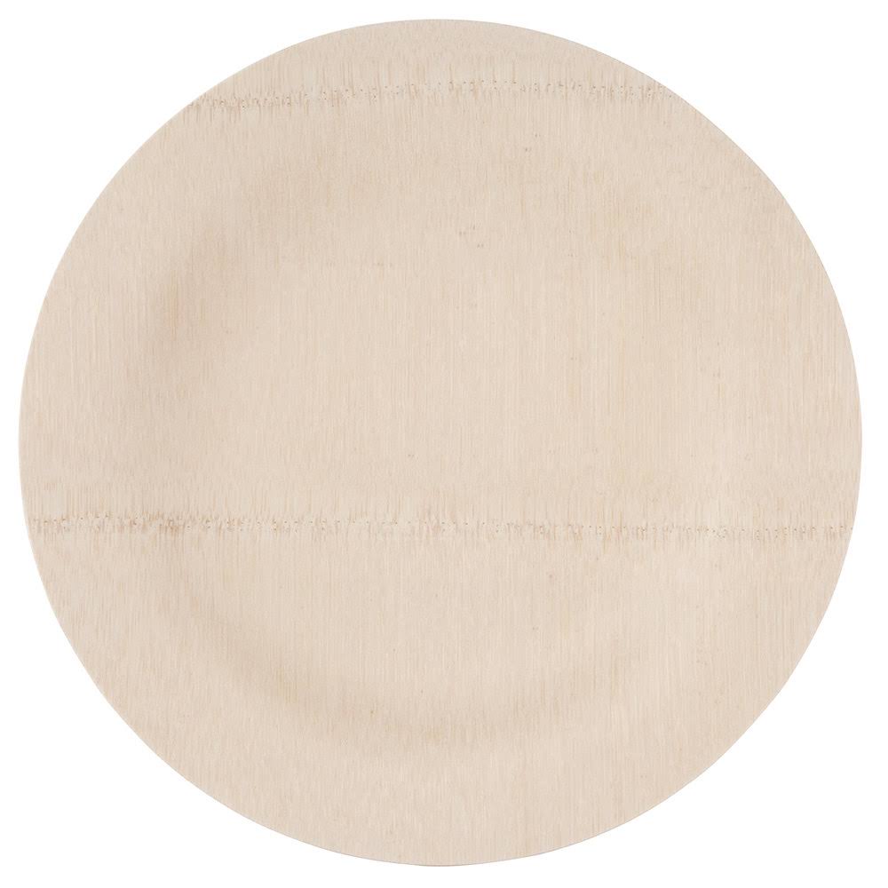 Bambu Veneerware 11in Bulk 100/cs Disposable Bamboo Plates