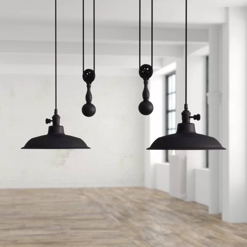 Ariel 2-Light Kitchen Island Dome Pendant Finish: Antique Bronze