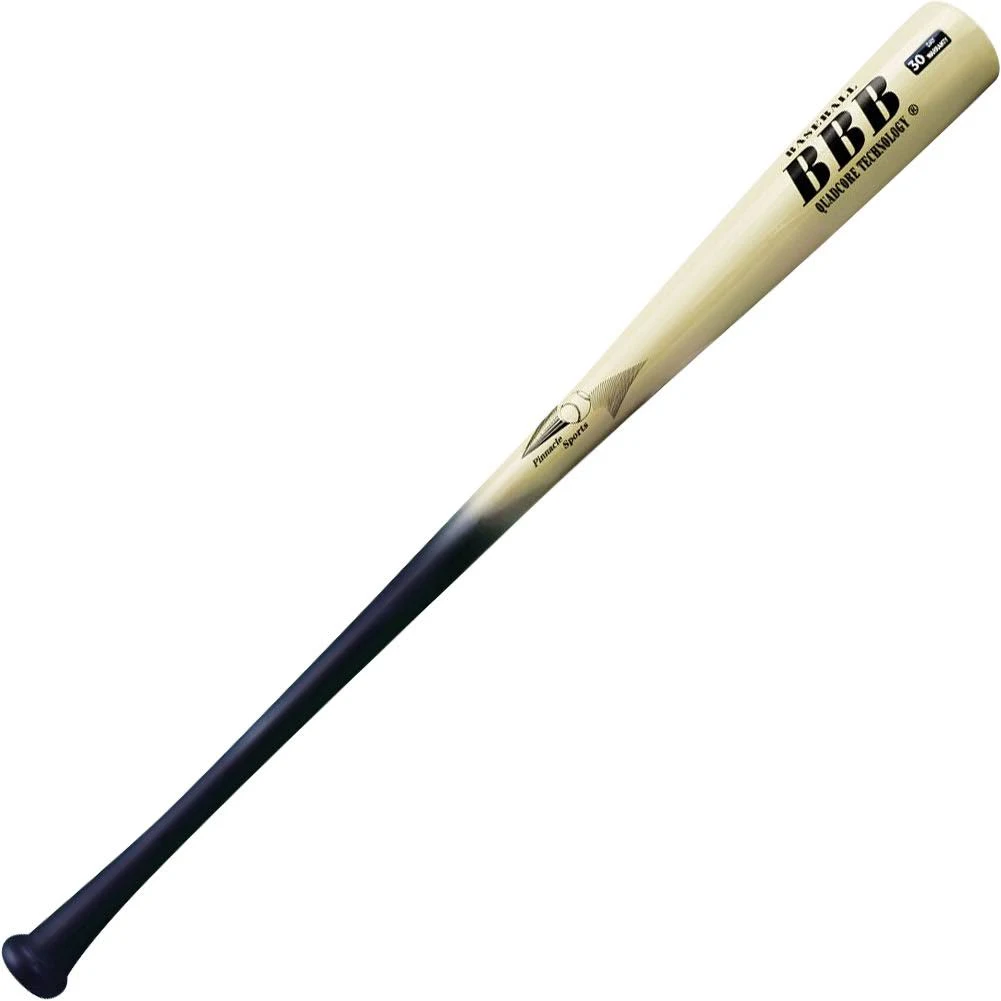 BamBooBat Bamboo Wood Baseball Bat: Hbbn30d Black/Natural 29 inch, Men's