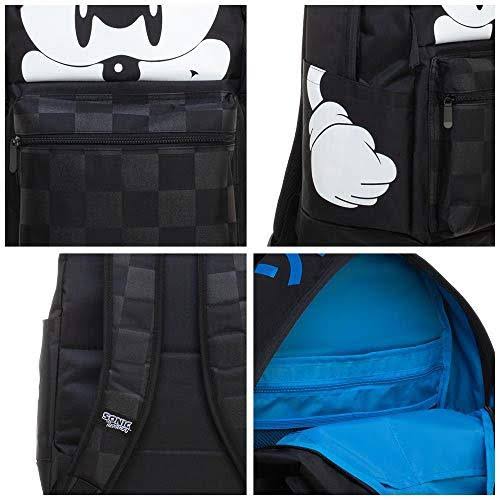 Sonic The Hedgehog Black Backpack
