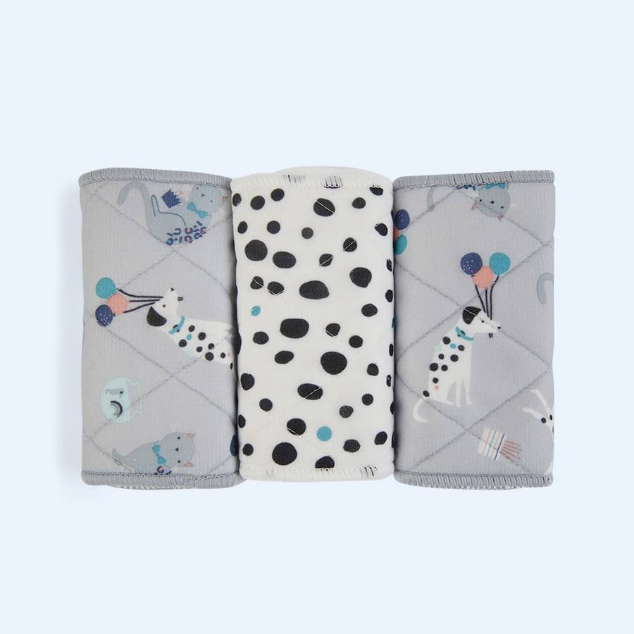 Bambino Mio, Mioboost Flat Nappy Insert, 3 Pack, Pet Party MB3 Pet