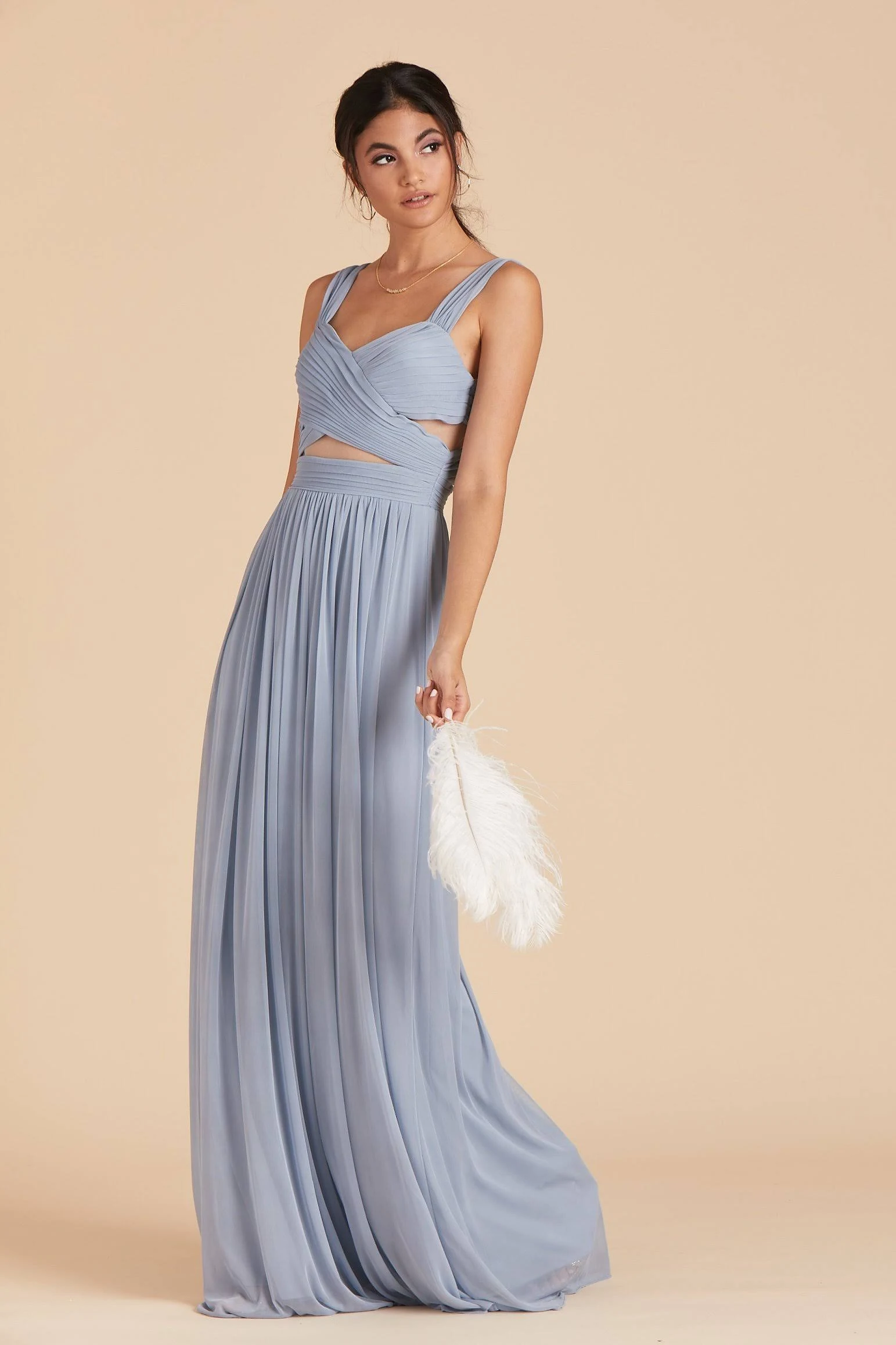 Birdy Grey Elsye Bridesmaid Dress in Dusty Blue XL / Dusty Blue