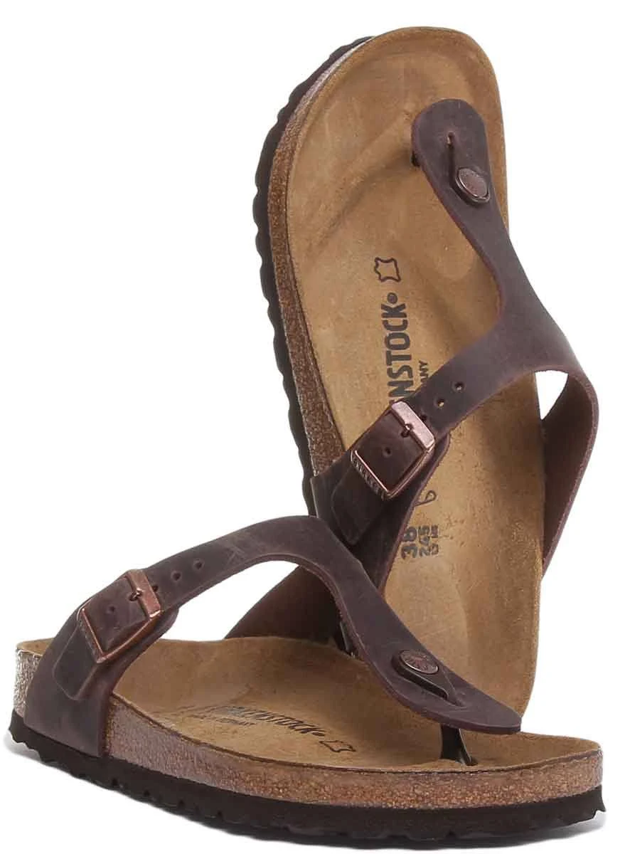 Birkenstock - GIZEH_OILED-LEATHER - Brown / 42