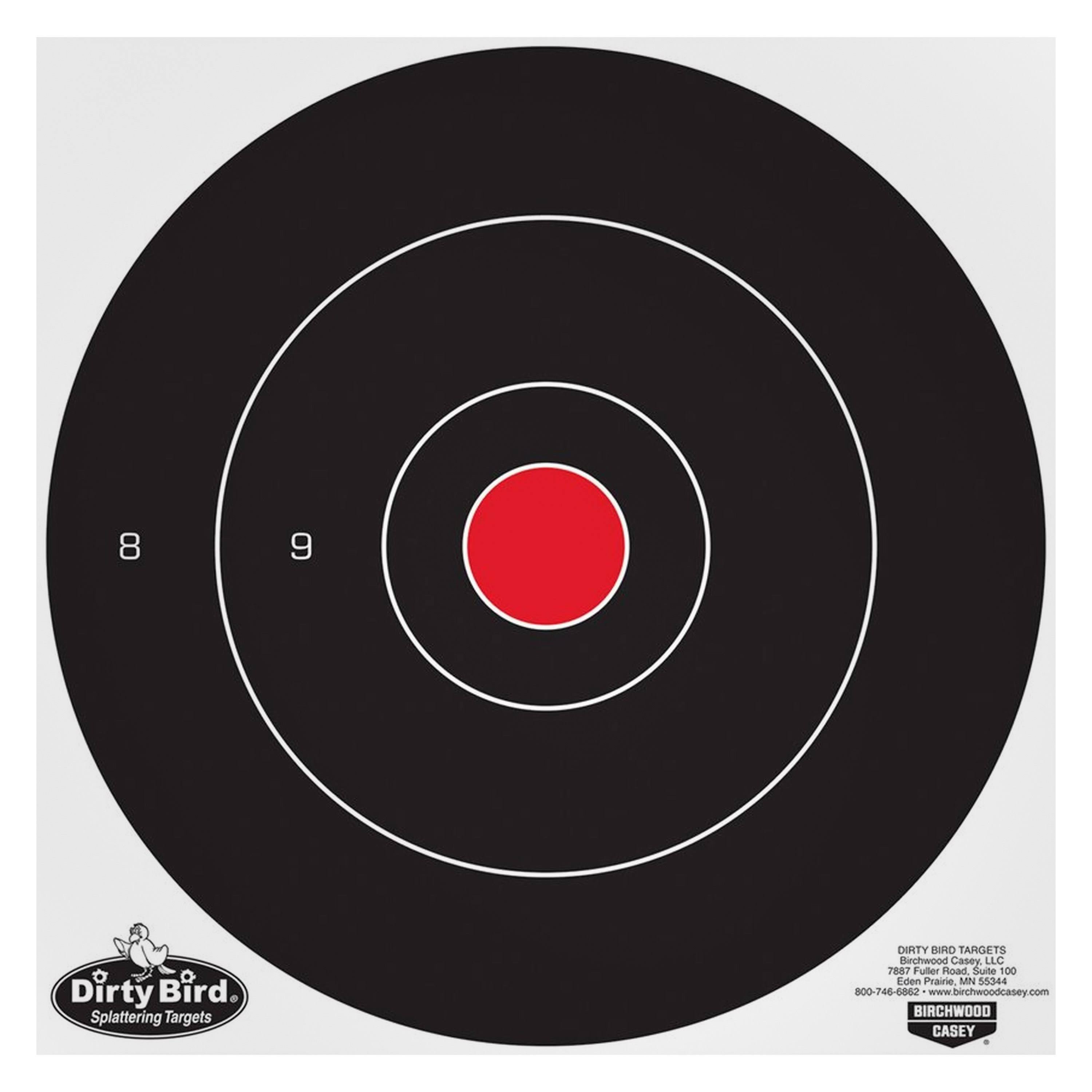 Birchwood Casey 35070 Dirty Bird 12x22 Bullseye-100 Targets