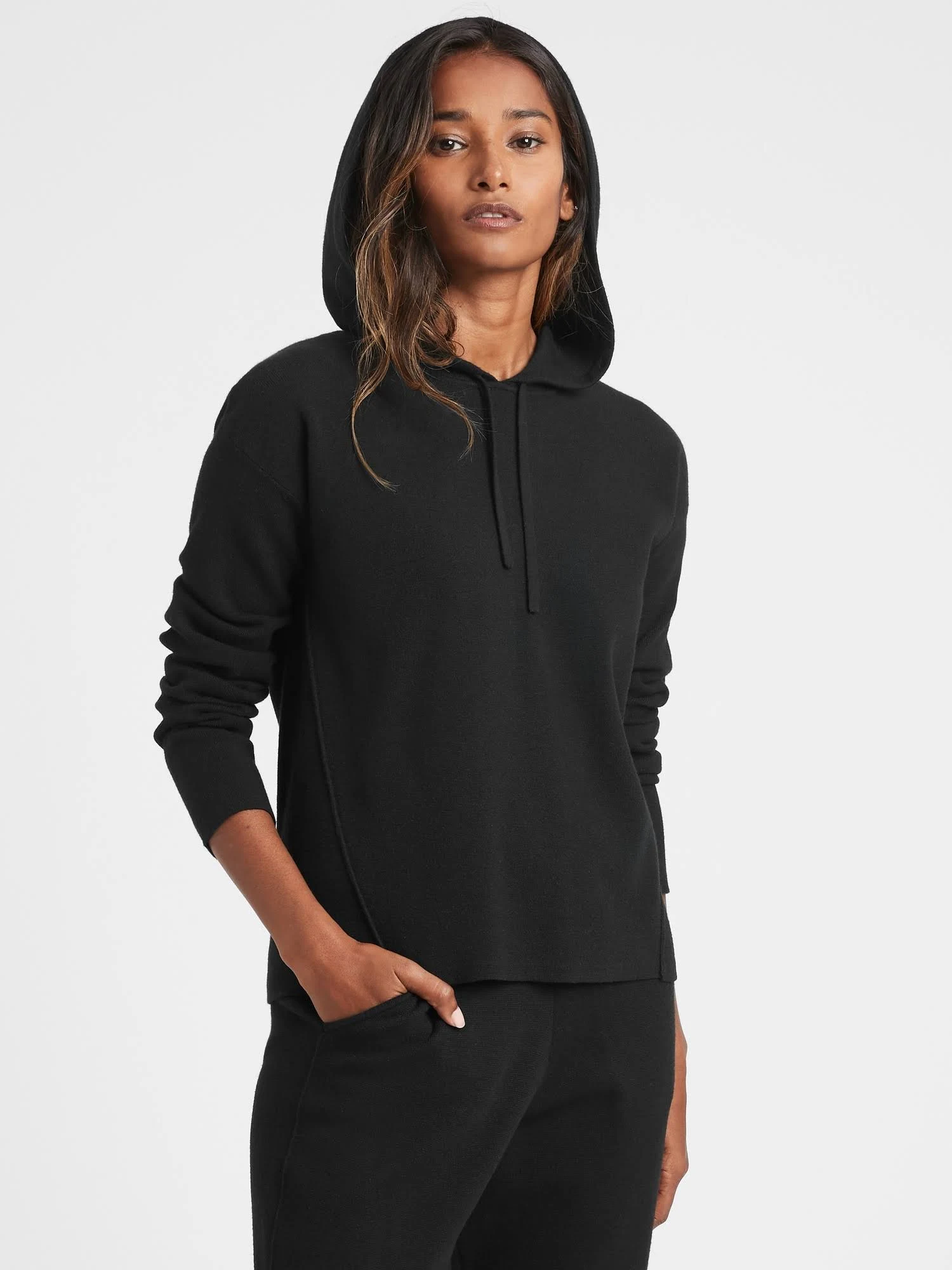 Banana Republic Women's Sweater Hoodie Black Size Xs