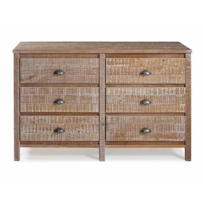 Mannion 6 Drawer Double Dresser Birch Lane Color: Barnwood