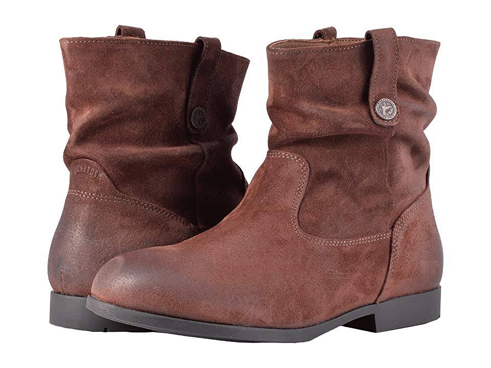 Birkenstock Women's Sarnia Boot - 38 - Espresso / Waxed Suede