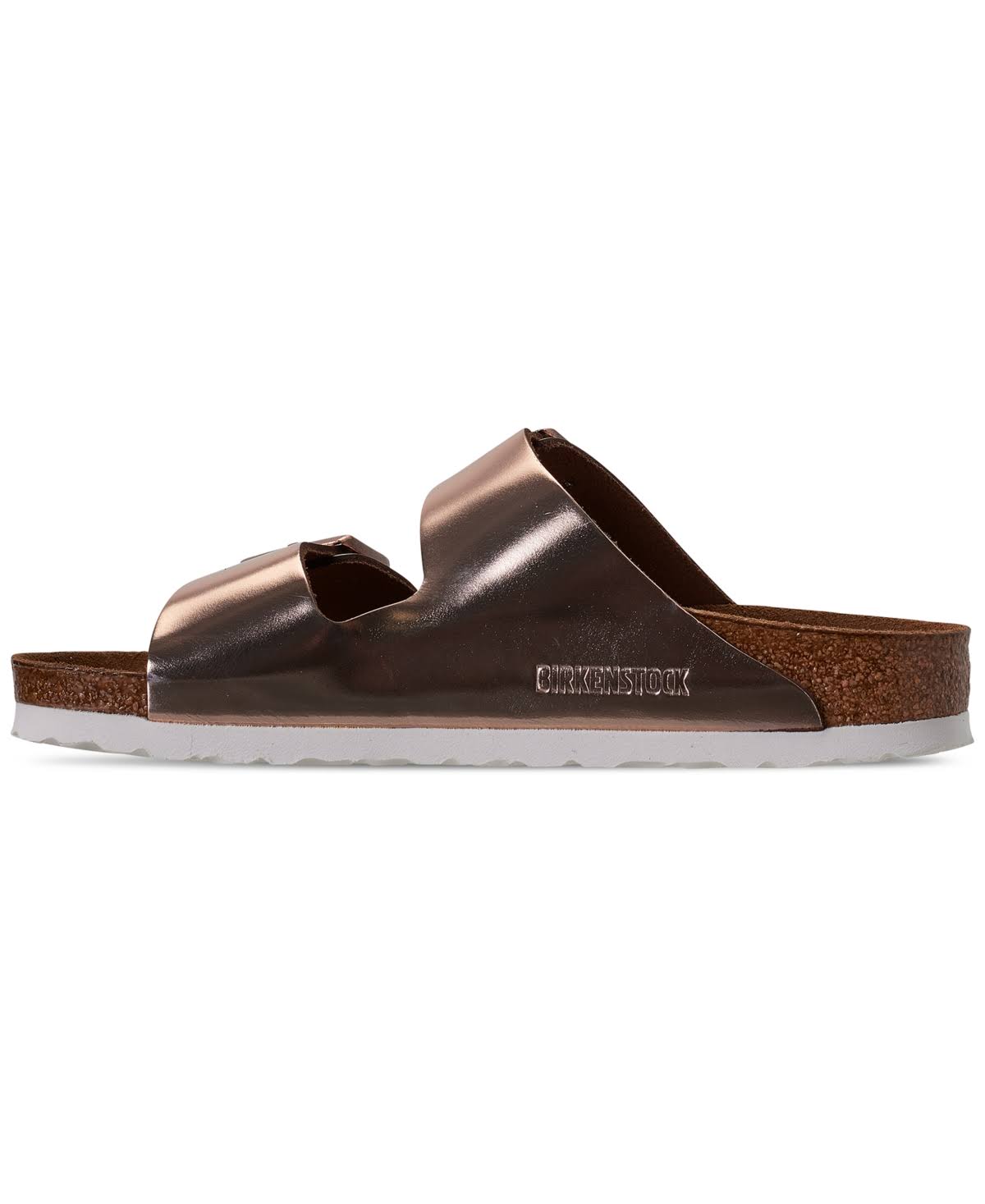Birkenstock Women's Arizona Soft Footbed Metallic Silver