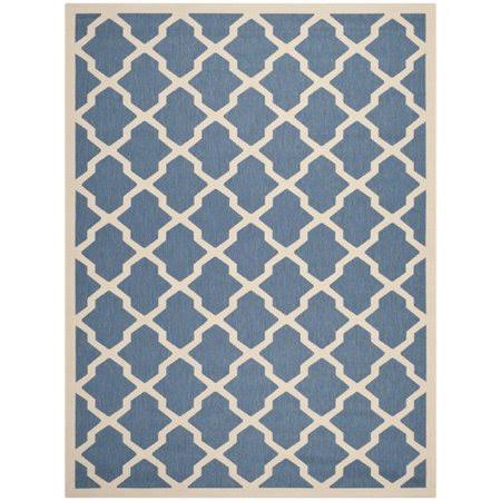 Larson Geometric Blue/Beige Indoor/Outdoor Area Rug Sol 72 Outdoor Rug Size: Rectangle 8& x 11&