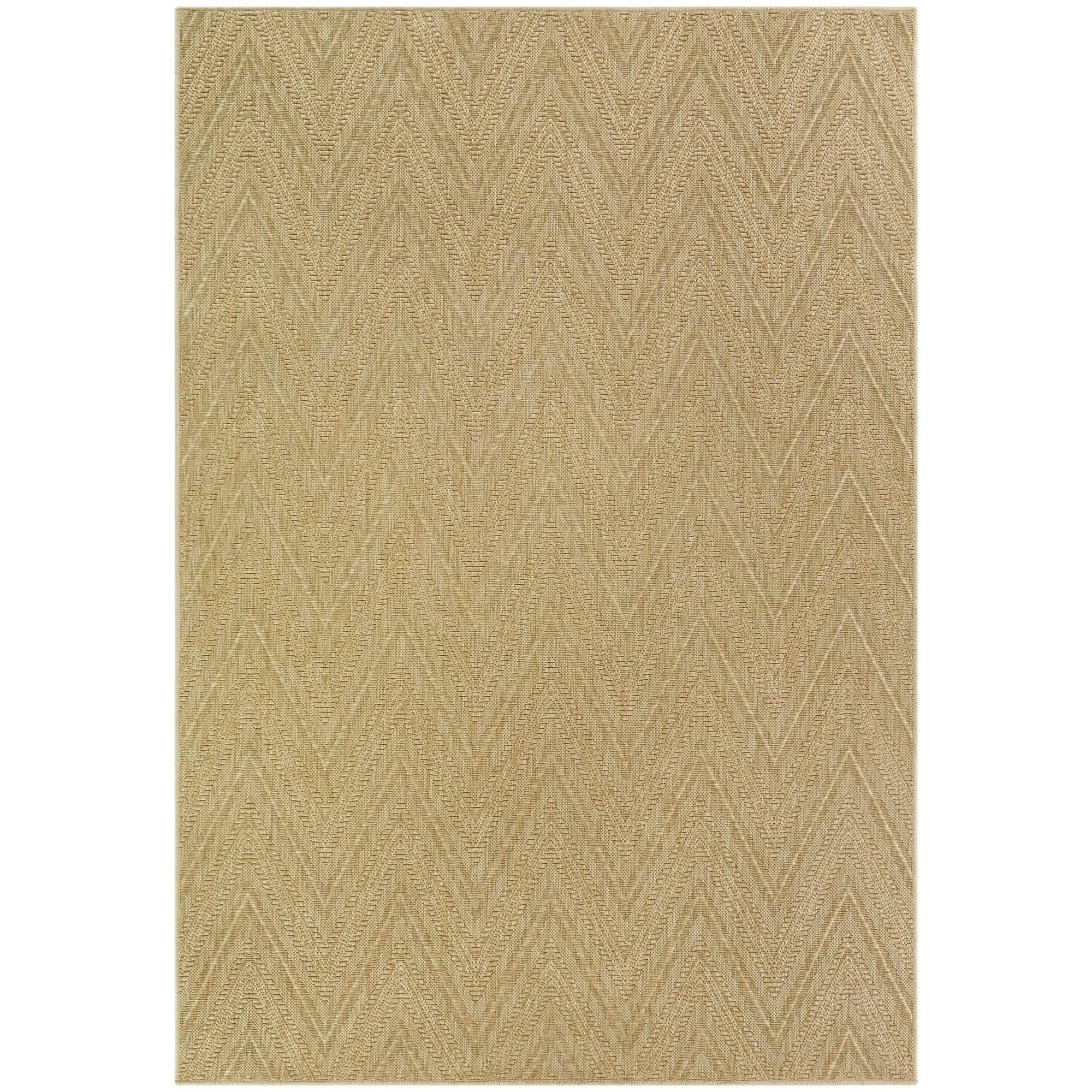 BALTA Kava Grey 8 ft. x 10 ft. Chevron Flatweave Indoor/Outdoor Area Rug