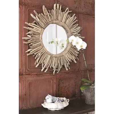 Sunburst Traditional Accent Mirror Beachcrest Home