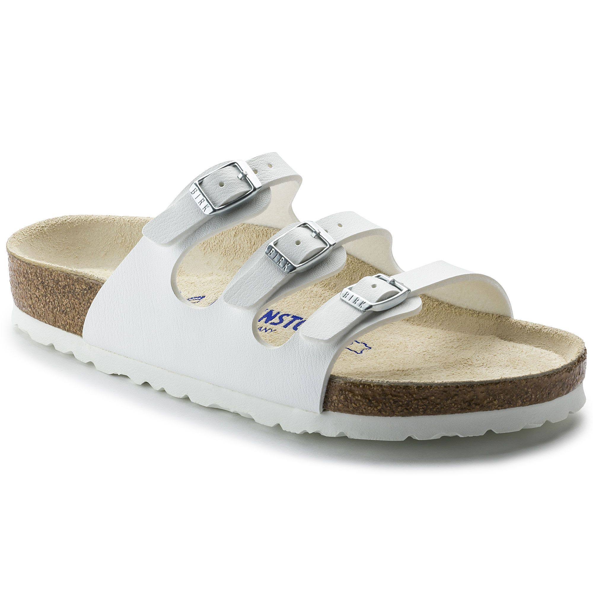 Birkenstock Florida Birko-Flor - White Size 40