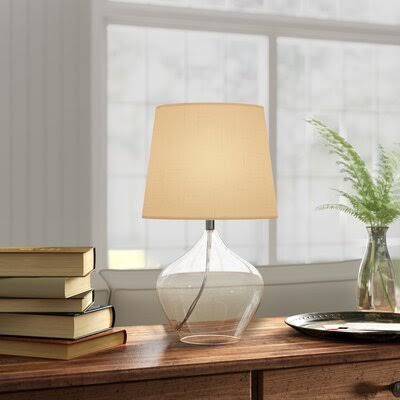 Zavala 16.75x22 Clear Table Lamp Highland Dunes Finish: Clear