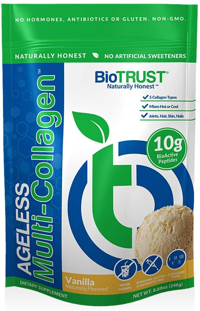 Ageless Multi-Collagen Complete Collagen Protein | BioTrust - Vanilla