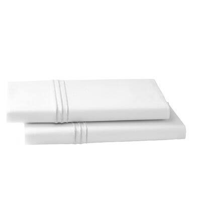 Kassatex Strada Bedding Collection Queen Pillowcase Set, White
