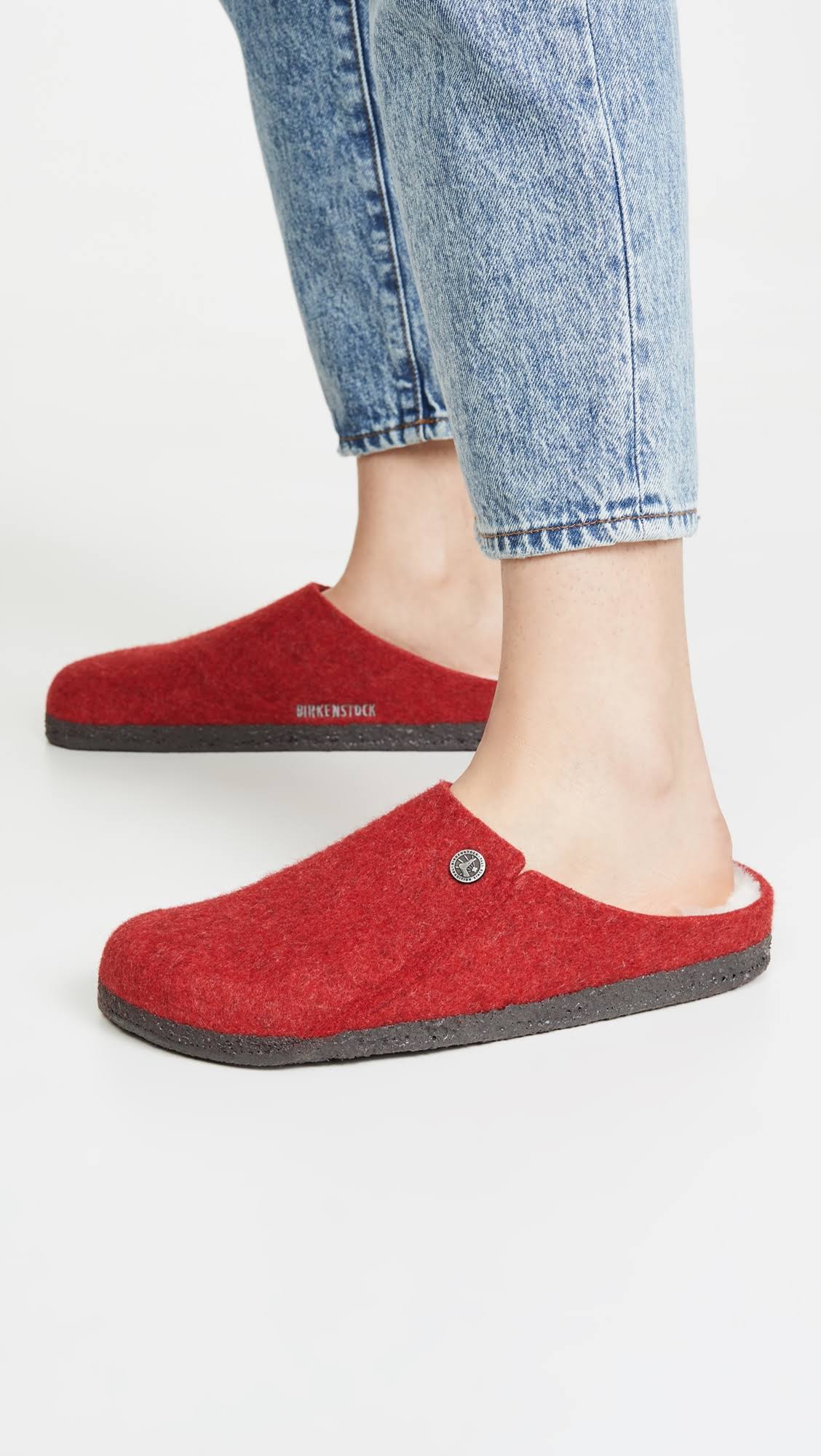 Birkenstock Women's Zermatt Slippers, Red