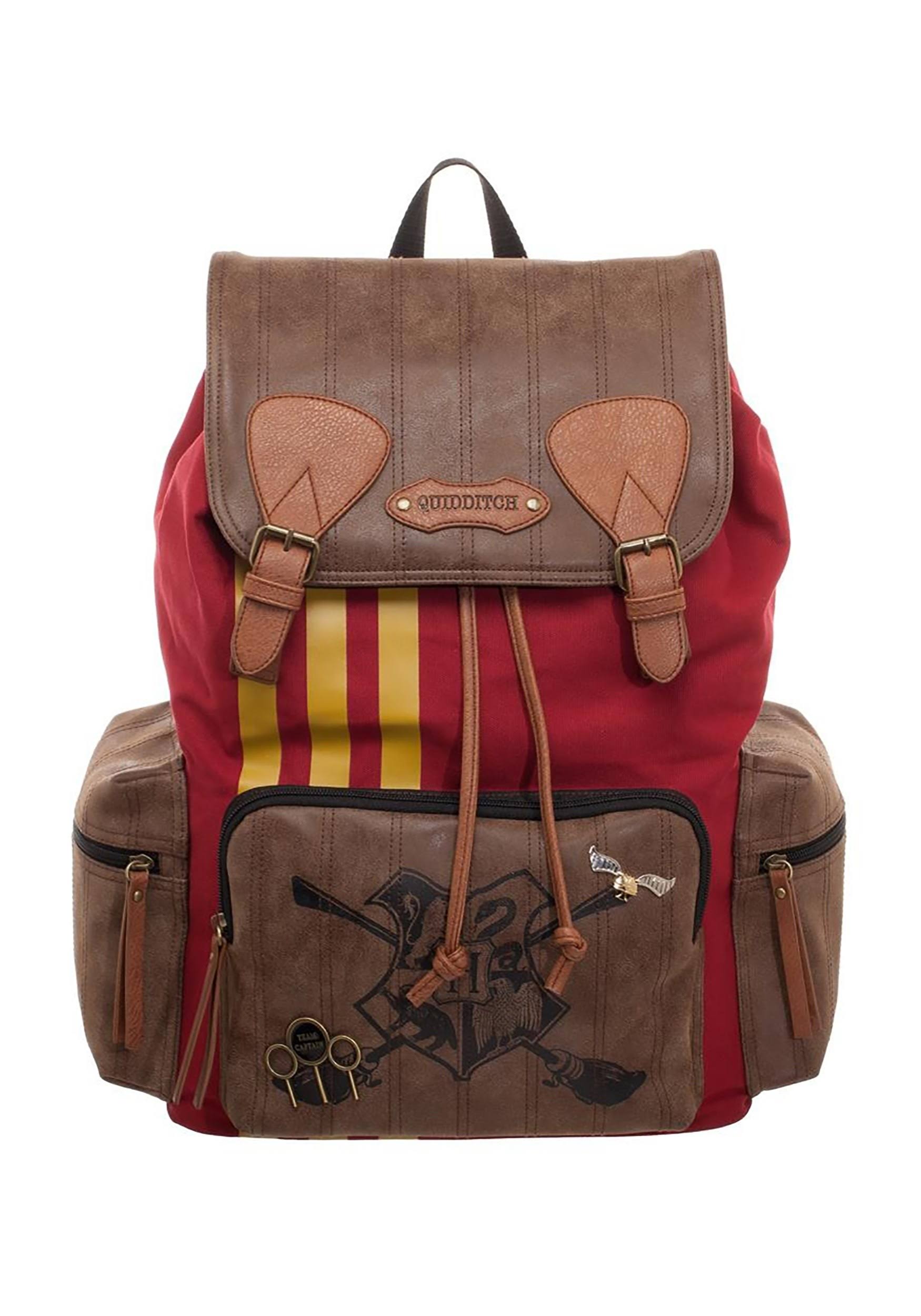 Harry Potter Quidditch Bag Rucksack w/ Convenient Side Pockets