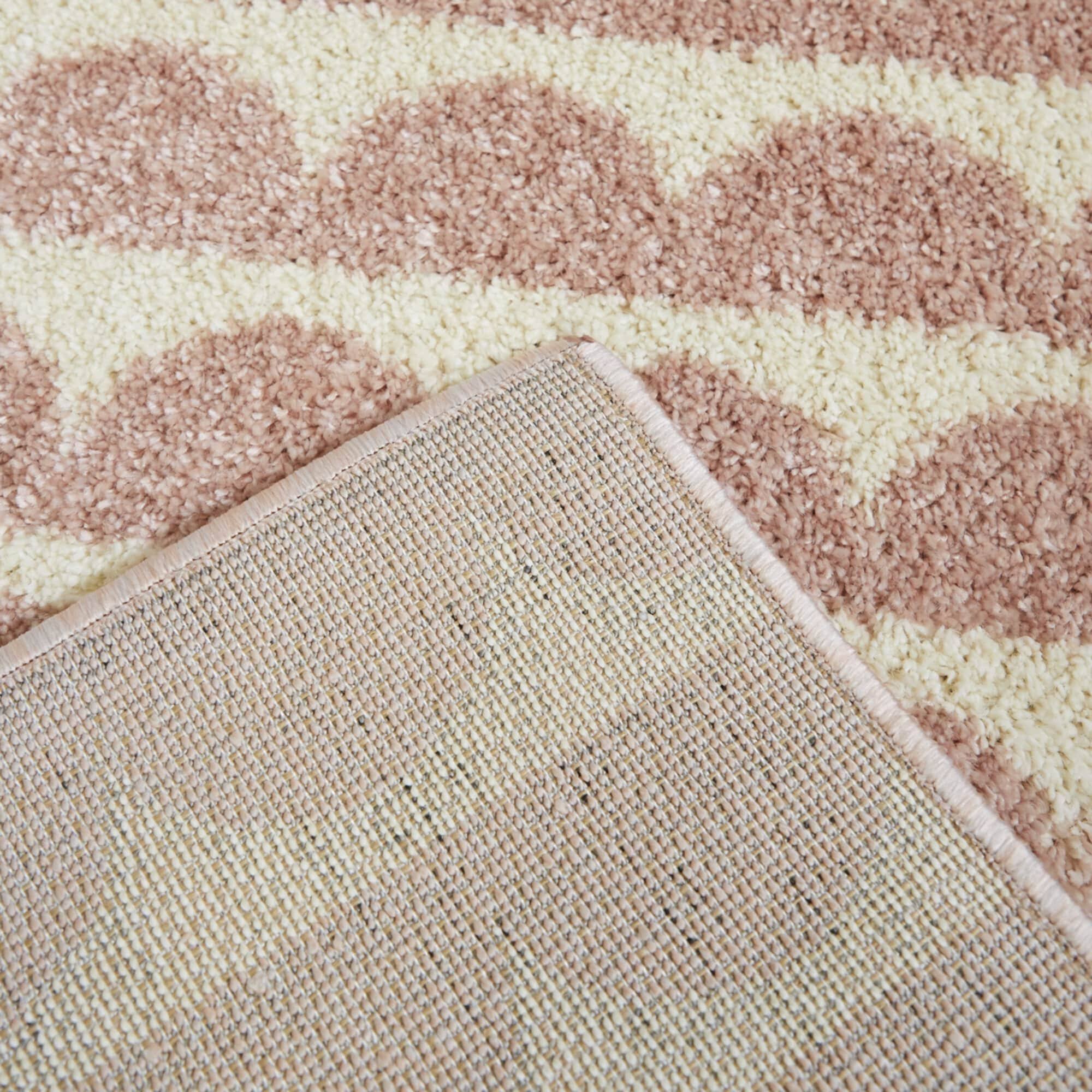 Palmer Modern Scale Area Rug - Rectangle 5&3x22 x 7& - Pink