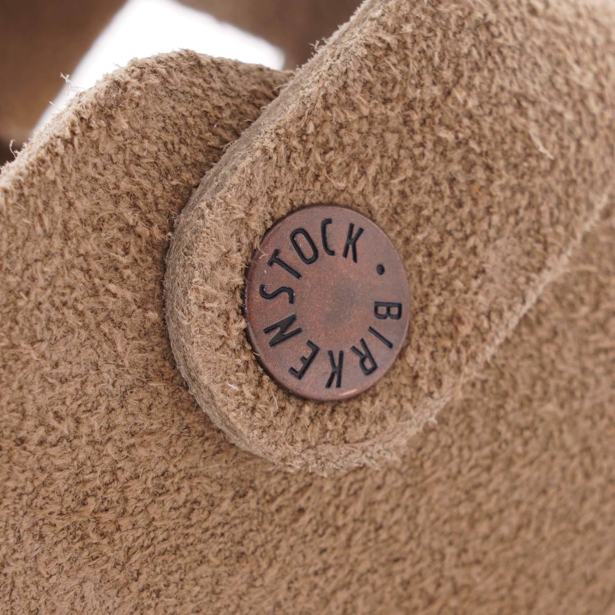 BIRKENSTOCK Boston Suede Leather Taupe Clogs