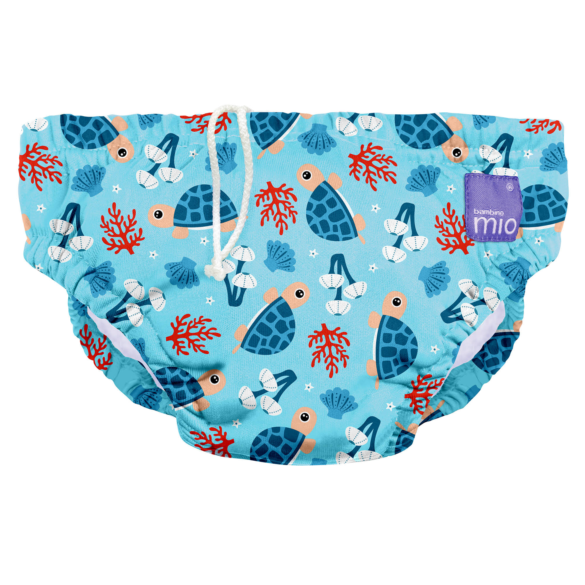 Bambino Mio , Reusable Swim Diaper, Turtle Bay, Extra Large (2+ Years)