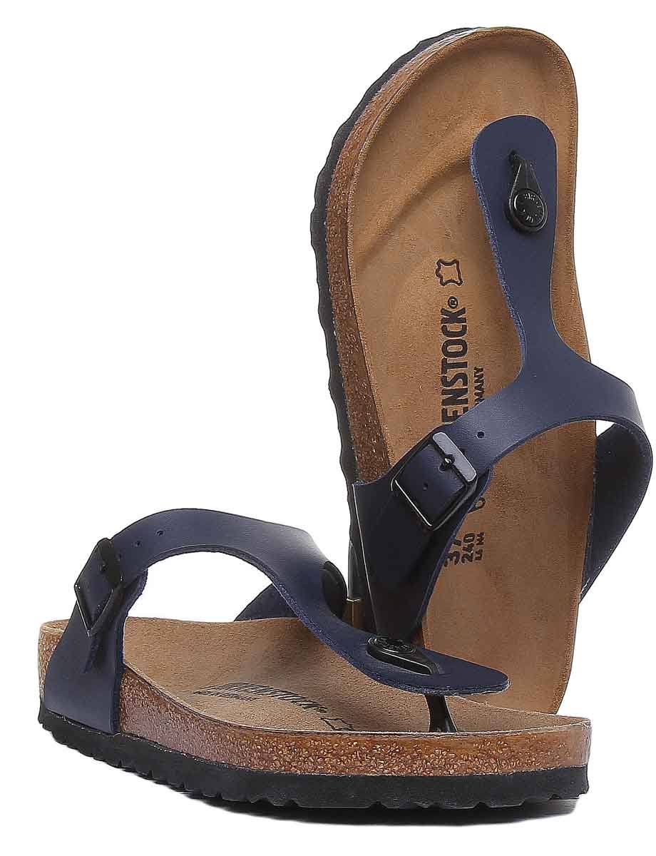 Birkenstock Thong Sandal Gizeh Blue Birko-Flor 35 EU / Regular
