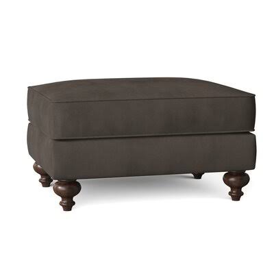 Birch Lane Durham 37x22 Rectangle Standard Ottoman Body Fabric: Tina Charcoal