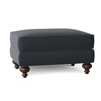 Birch Lane Durham 37x22 Rectangle Standard Ottoman Body Fabric: Fandango Indigo