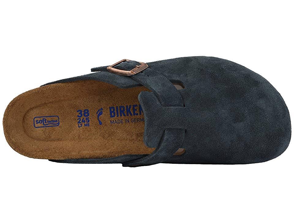 Birkenstock Boston Soft Footbed - Suede Navy Suede / 42 / Narrow