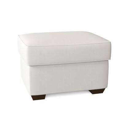 Birch Lane Swifton 29x22 Rectangle Standard Ottoman Body Fabric: Classic Bleach White
