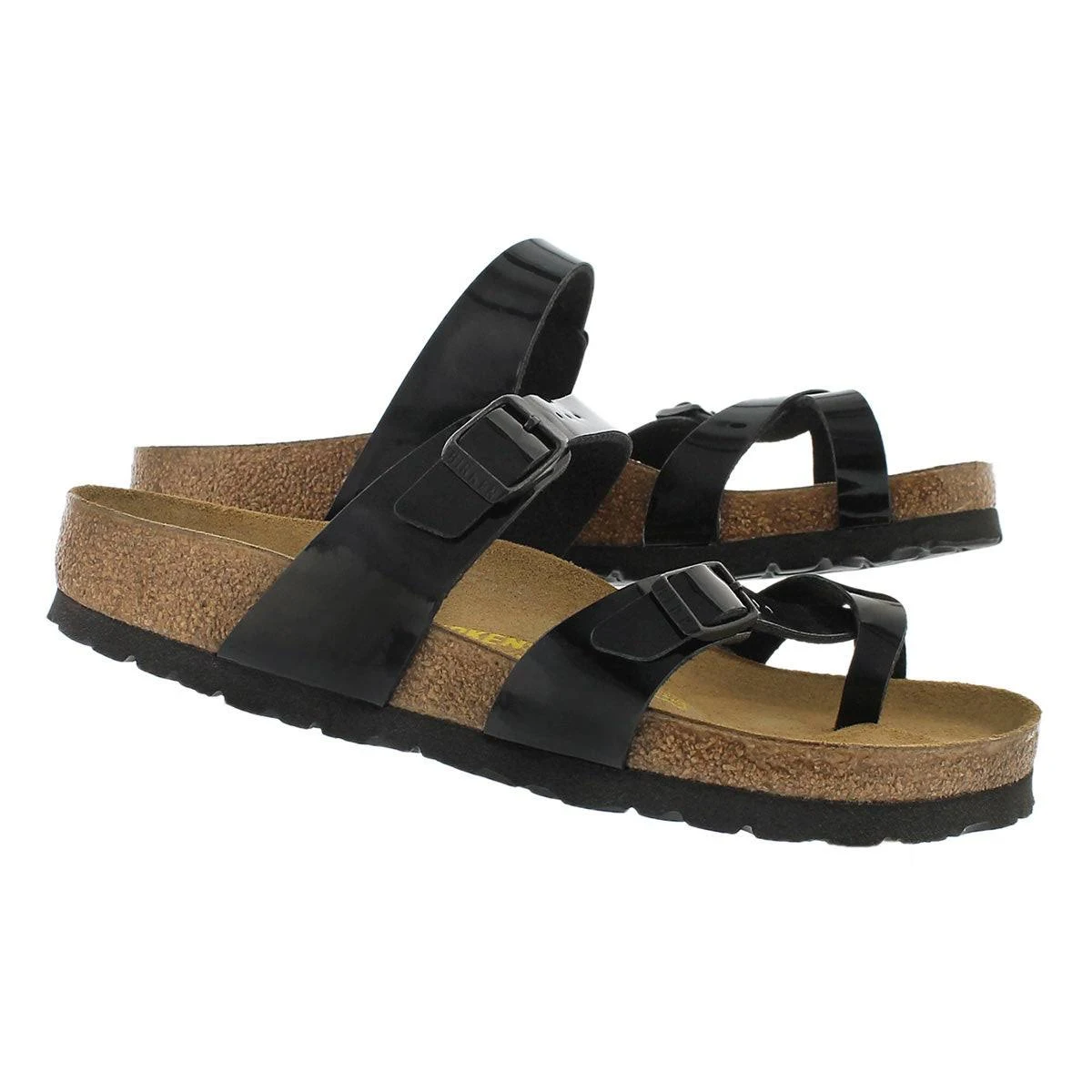 Birkenstock Mayari Birko Flor Sandals - Patent Black
