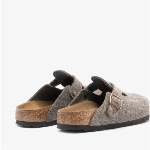 Birkenstock Boston Wool Felt Cacao Clogs