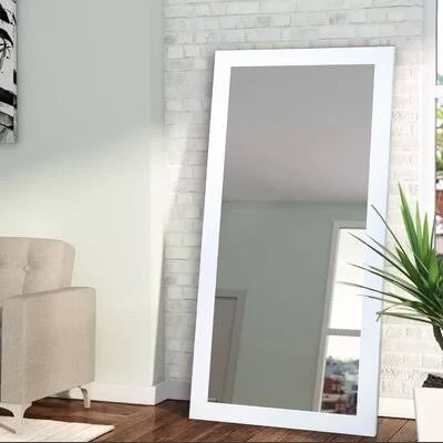 Athens Full Length Mirror Size: 63x22 H x 25x22 W x 0.75x22 D, Finish: White