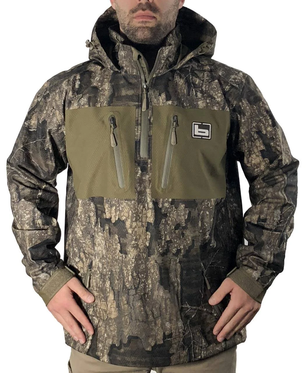 Banded Waterproof 1/4 Zip Hooded Pullover