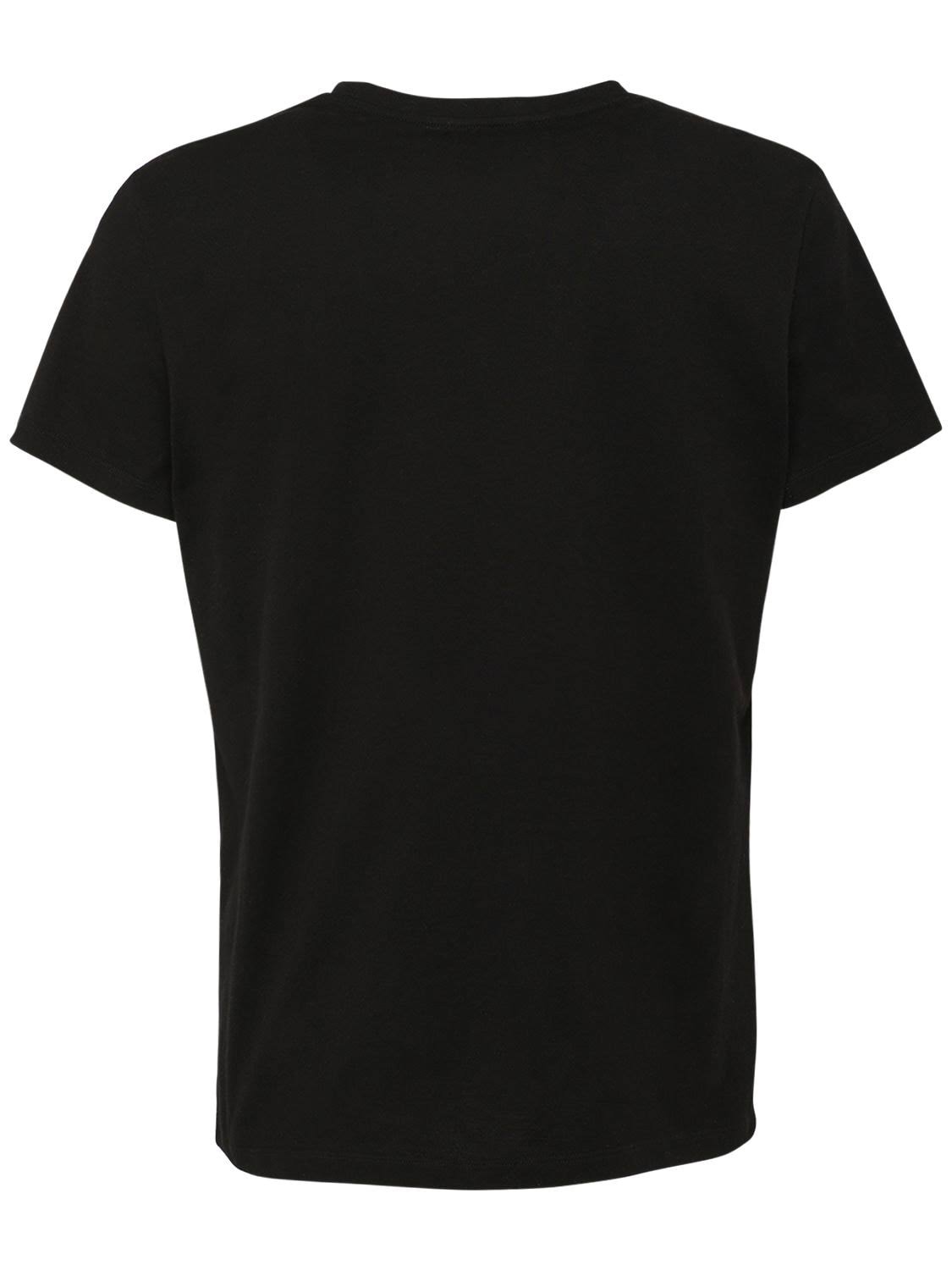 Balmain Black Apocalypse Print T-Shirt Size: S
