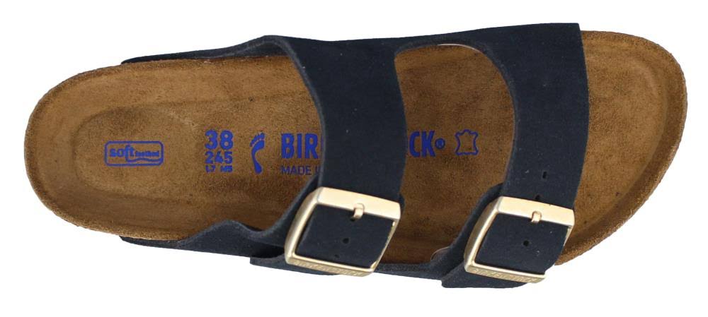 Birkenstock Arizona Soft Footbed, Navy Suede Size: 36 N