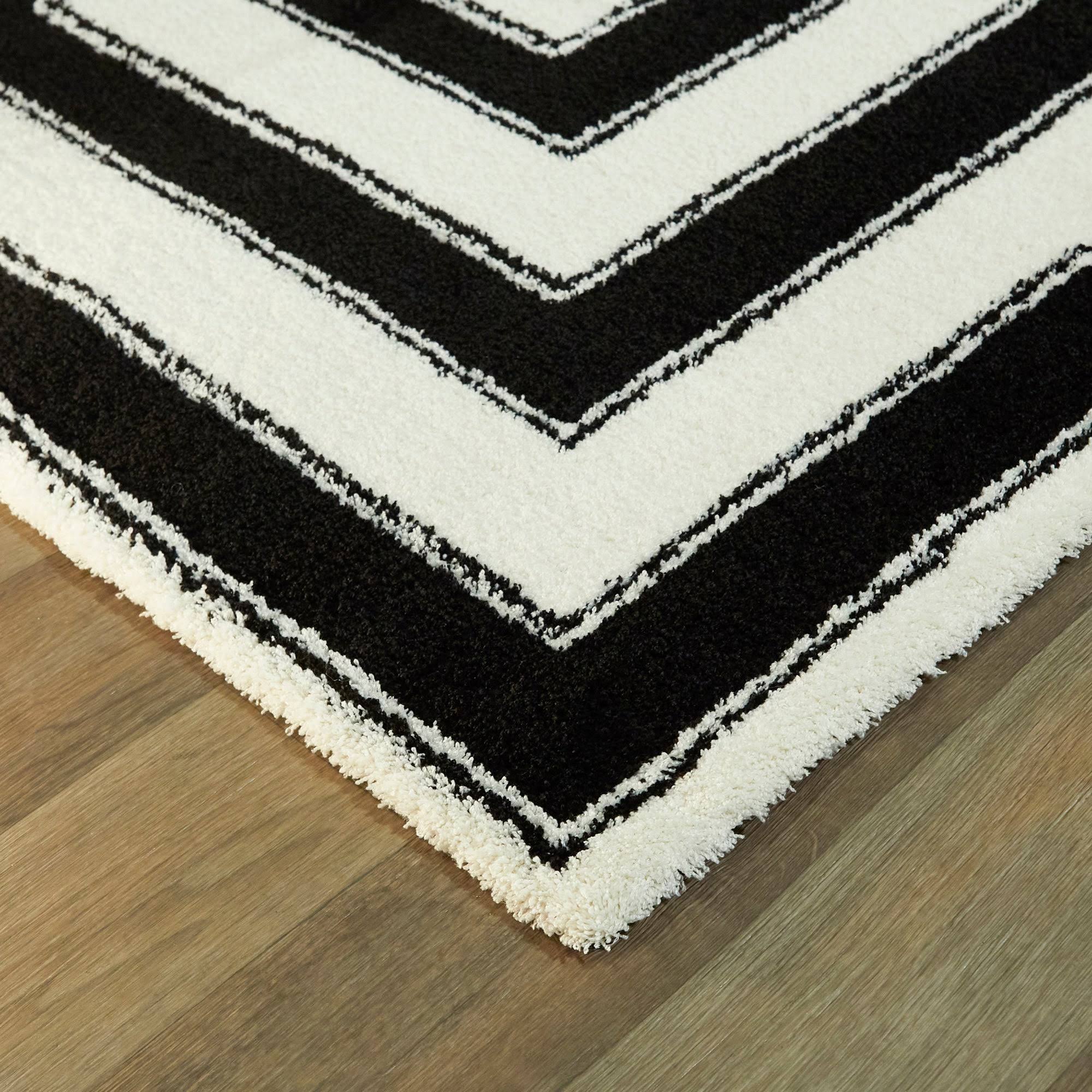 BALTA Vincent Black 5 ft. x 7 ft. Art Deco Area Rug
