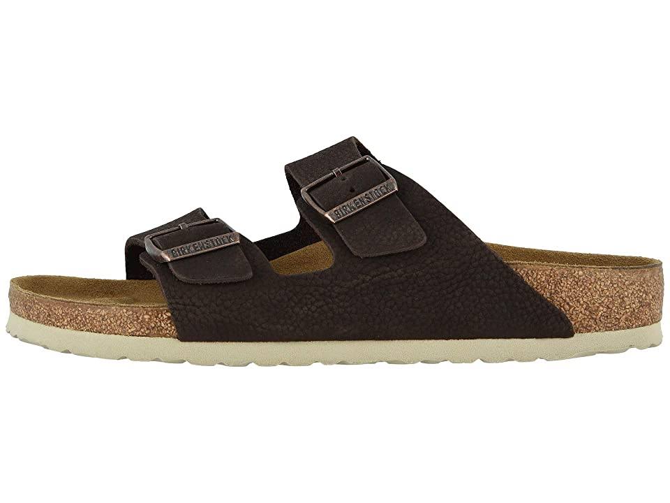Birkenstock Men's Arizona Nubuck Leather Sandals - Soft Brown - 41