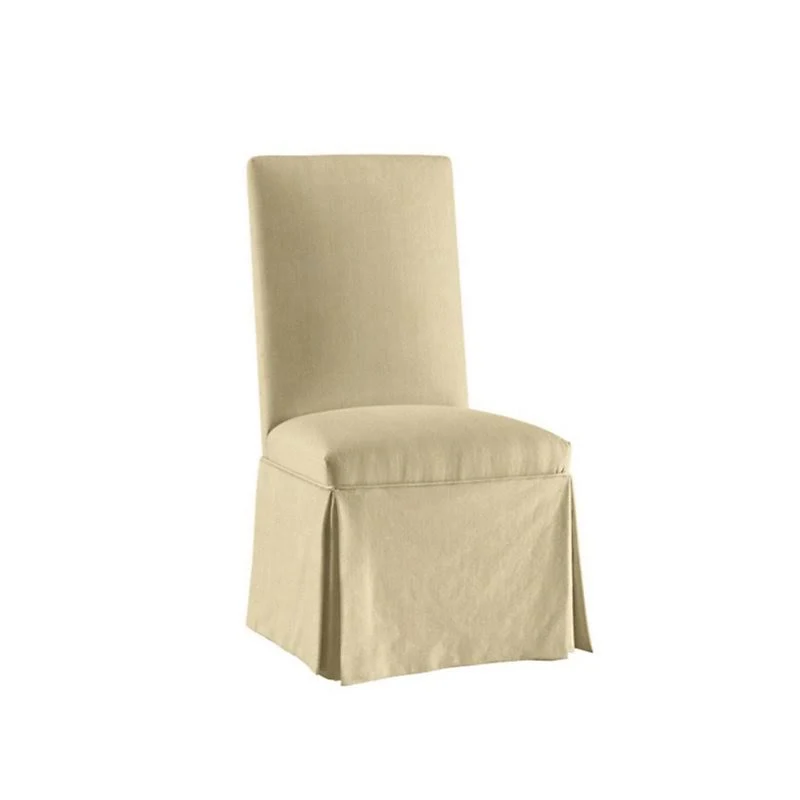 Parsons Chair Slipcover - Suzanne Kasler Signature 13oz Linen Parchment - Ballard Designs