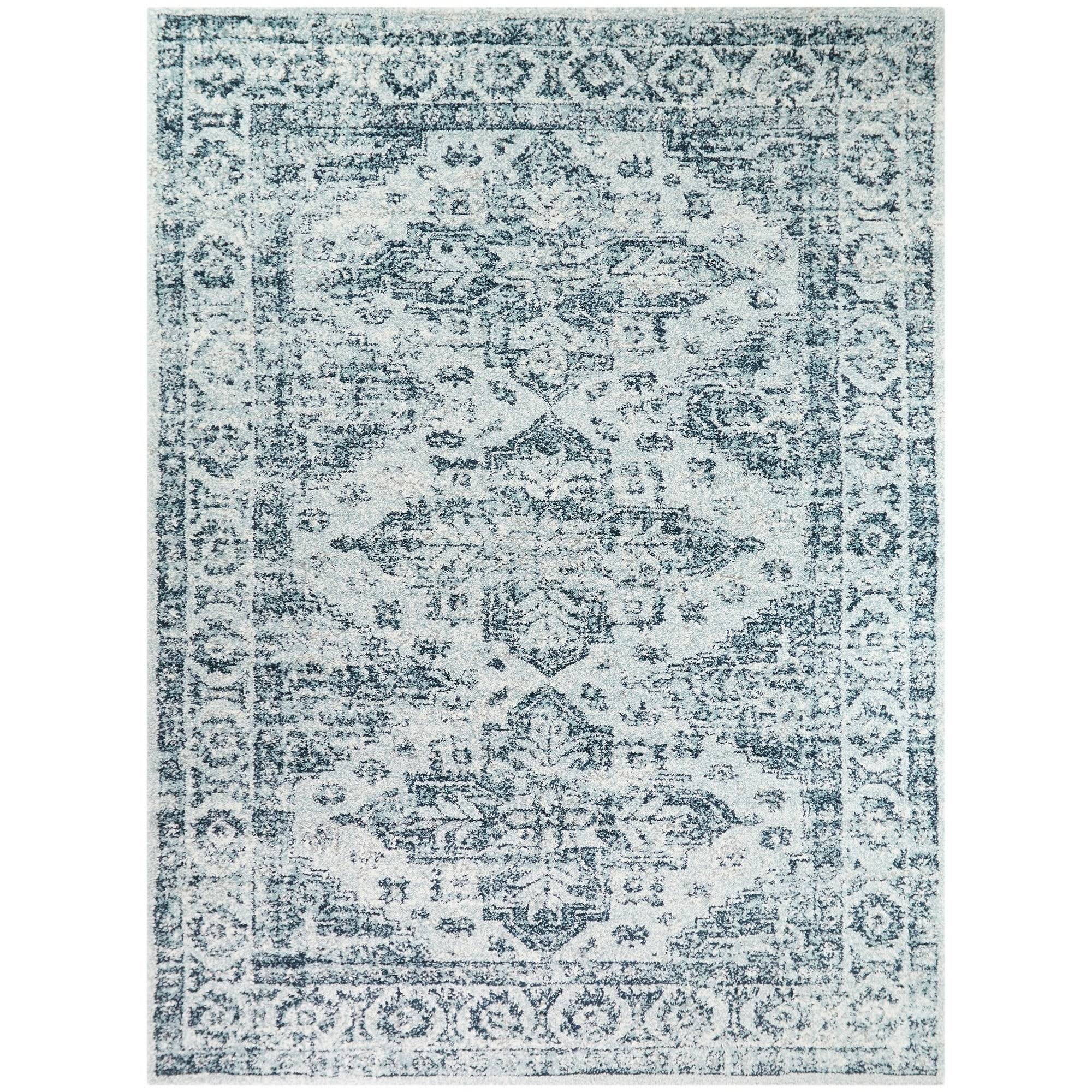 BALTA Pascale Grey 5 ft. x 7 ft. Distressed Oriental Area Rug