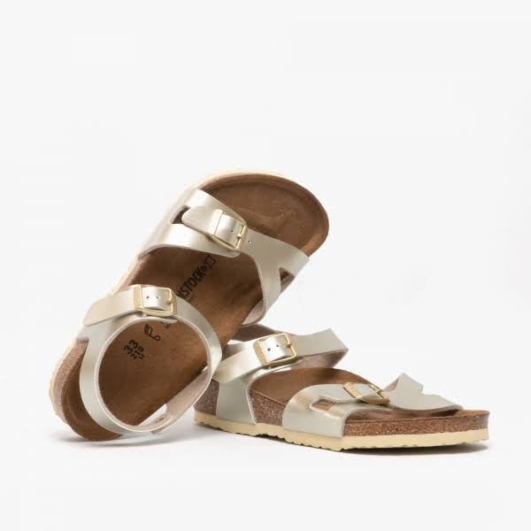 Birkenstock Rio 1014826 Girls Birko-Flor Two Strap Sandals Elect