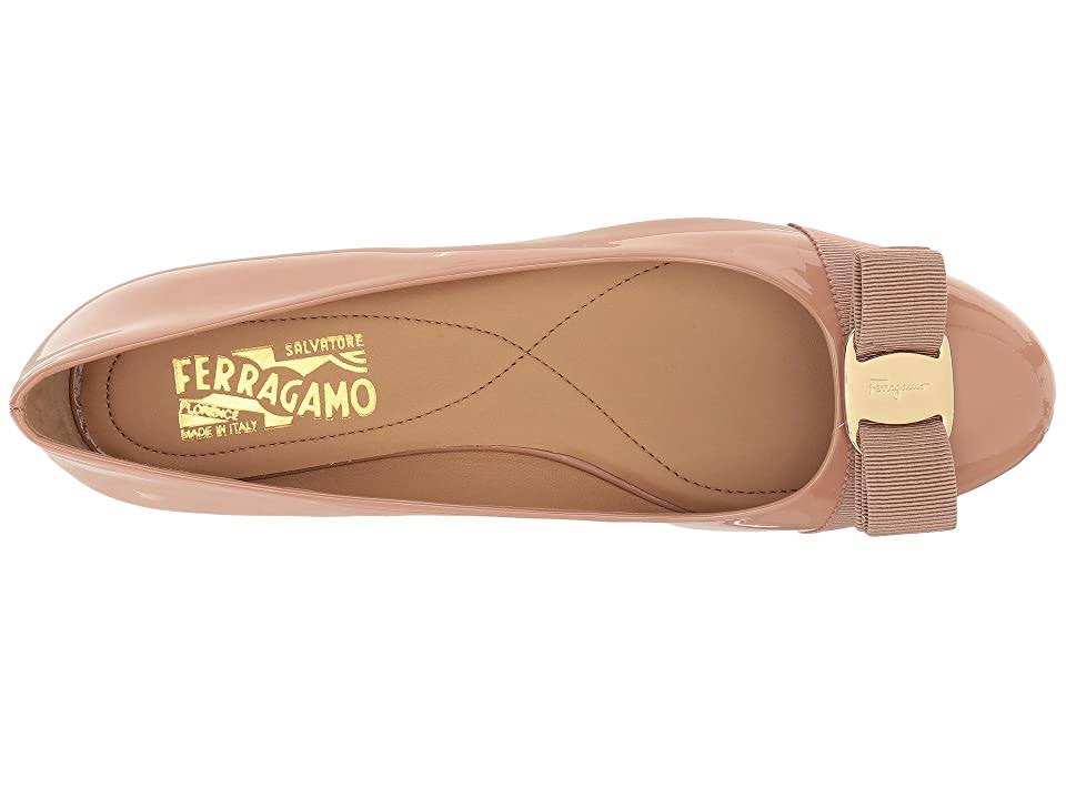 Salvatore Ferragamo Women's Varina Patent Leather Ballet Flats - New Blush - Size 7