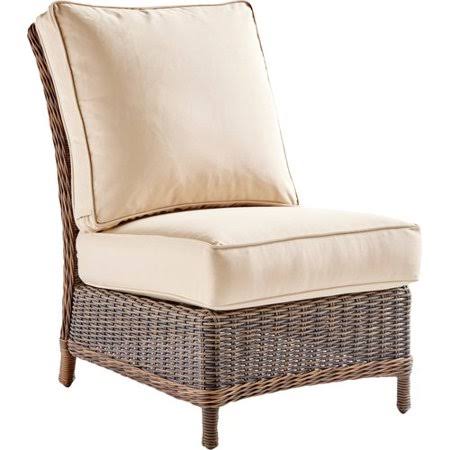 Mekhi 23.5x22 Wide Sunbrella Slipper Chair Upholstery: Canvas Khaki