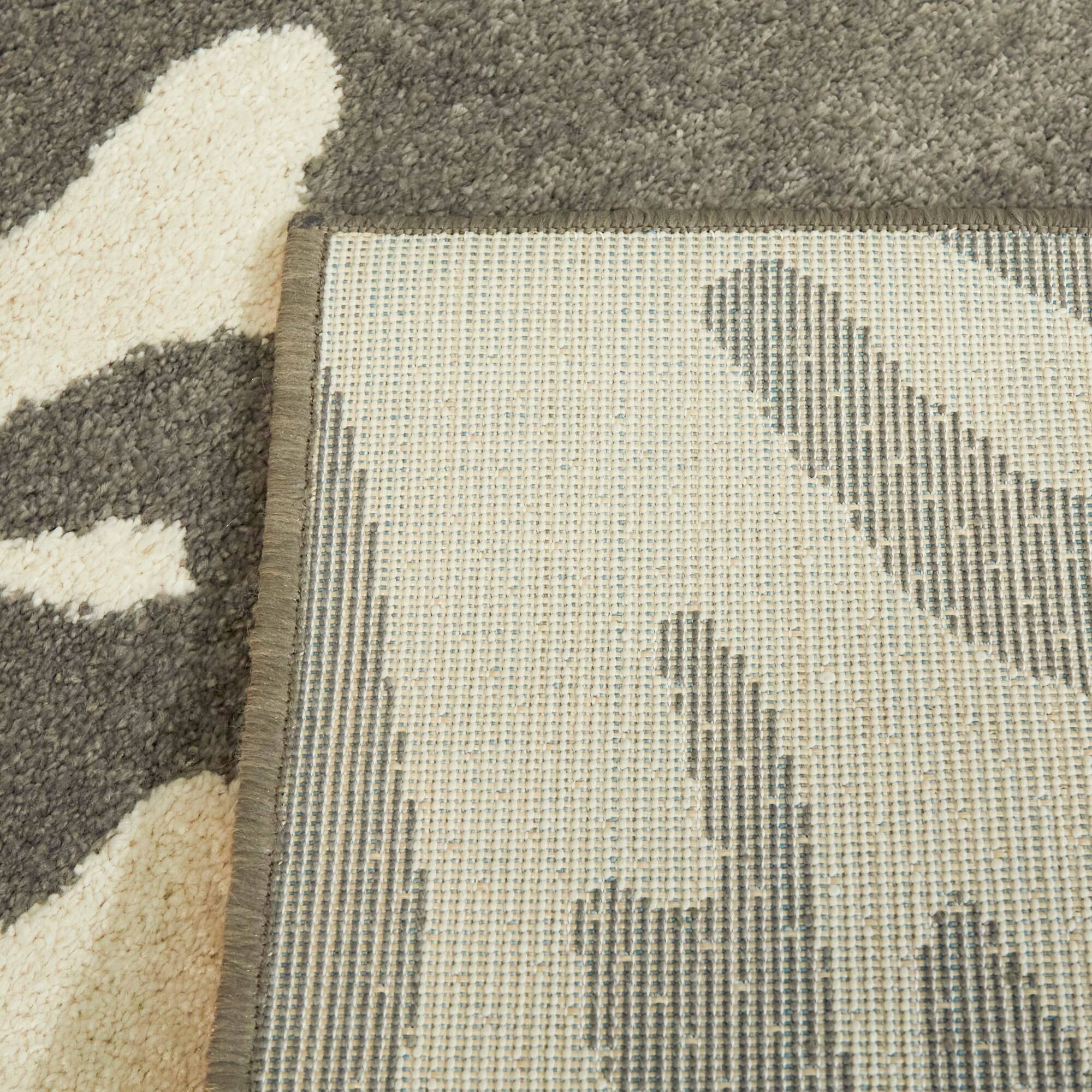 BALTA Caswell Blue 5 ft. x 7 ft. Coastal Coral Area Rug