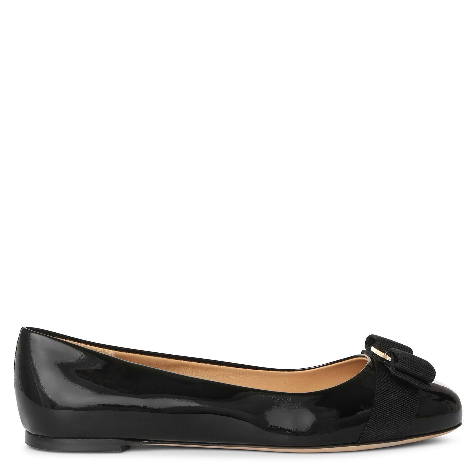 Salvatore Ferragamo Varina Patent Ballet Flats