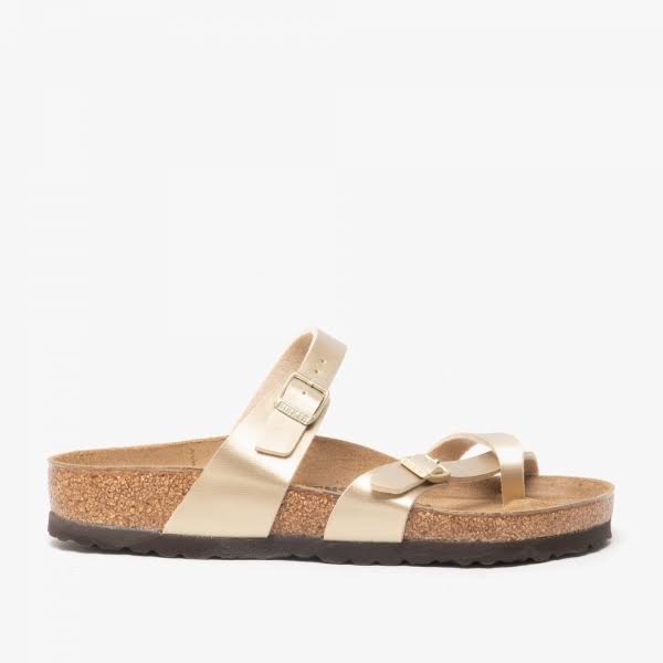 Birkenstock Mayari Birko-Flor Gold Thong Sandals