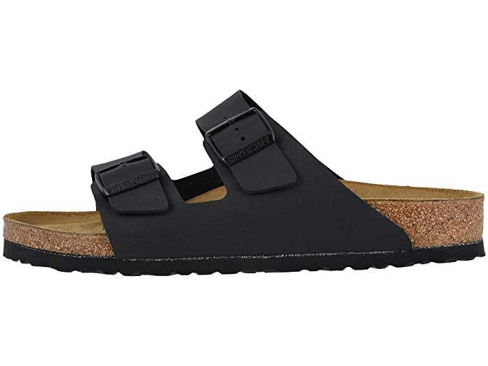Birkenstock Arizona Suede Sandal, Adult Unisex, Size: 38 N, Black Suede