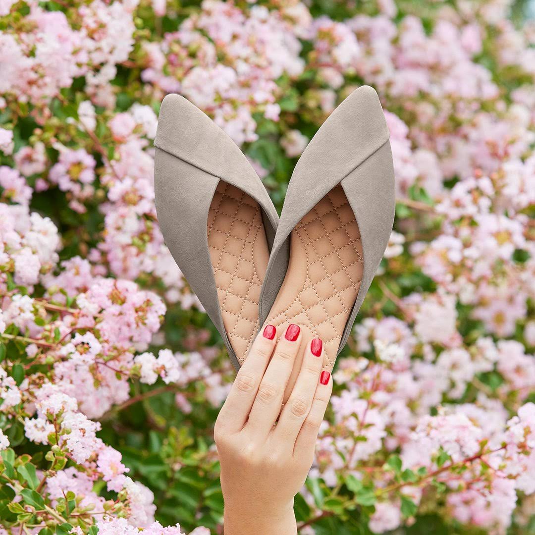 Birdies The Swan in Lunar Suede - Women's Top Rated Comfortable Slide - The Pointed-Toe Wardrobe Staple - Effortless Chic