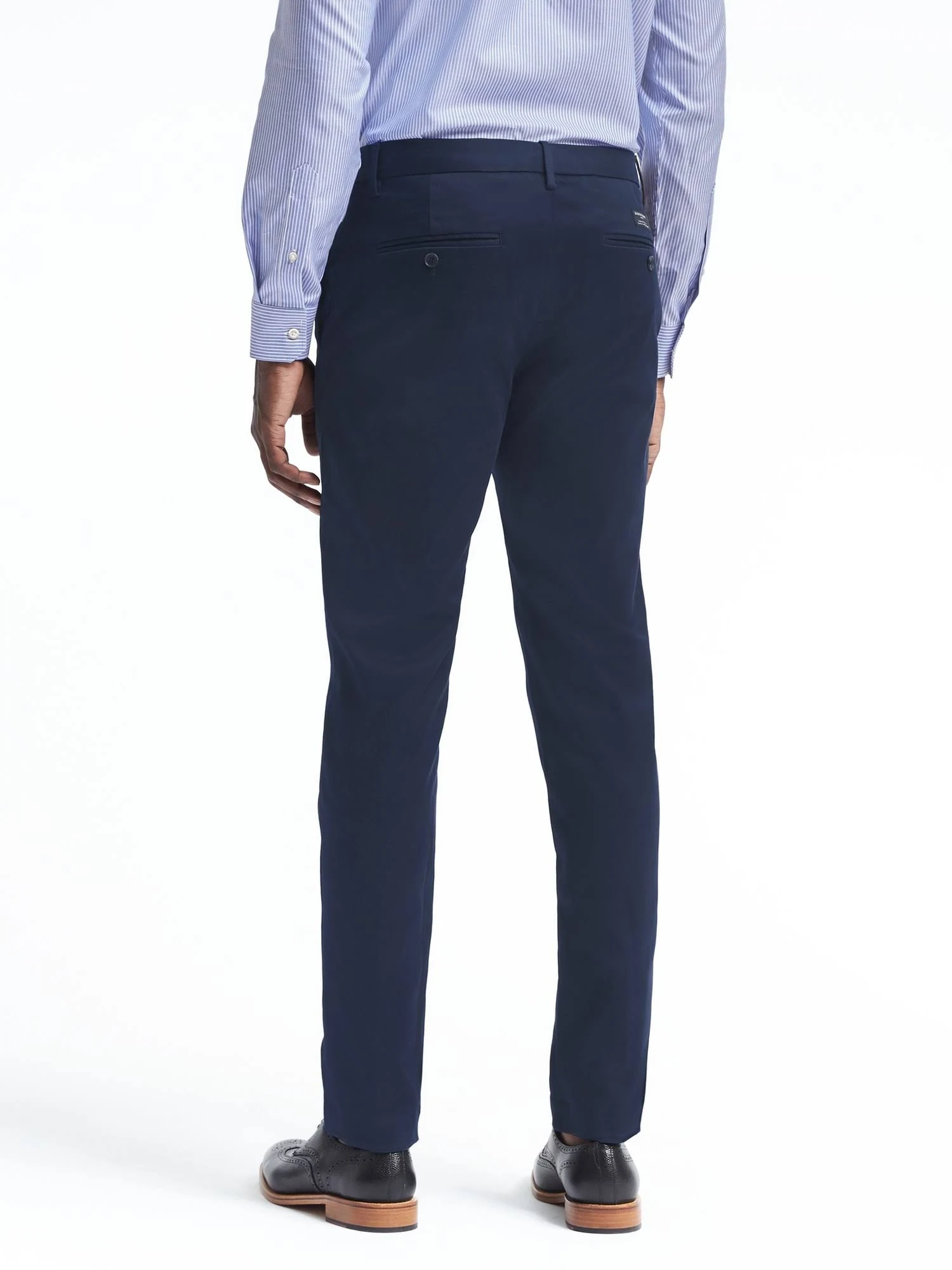 Banana Republic Men's Aiden Slim Rapid Movement Chino Pant Navy Blue Size 38W 30L
