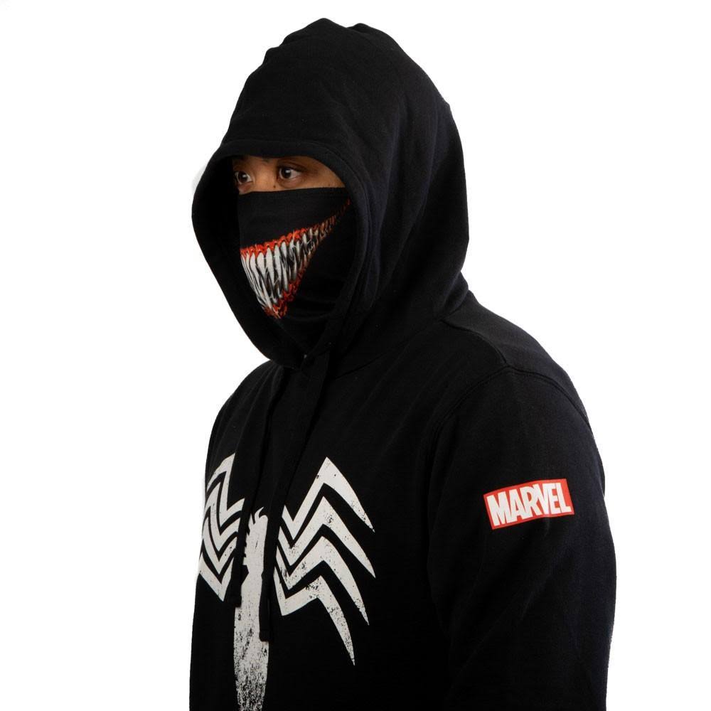 Marvel Venom Smile Lightweight Hoodie with Built-in Gaiter - XL