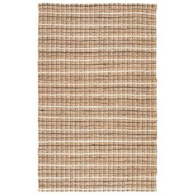 Caroline Striped Hand Hooked Jute/Sisal Gray/Beige Area Rug Birch Lane Rug Size: Rectangle 2&6x22 x 4&